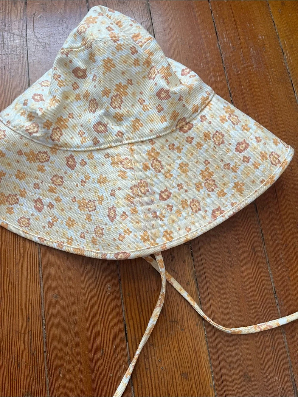 Lack Of Color Orange  Floral Bucket S/M